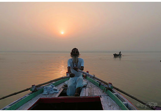 Sur le  Gange à Varanasi