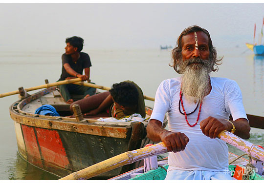 Sur le Gange à Varanasi