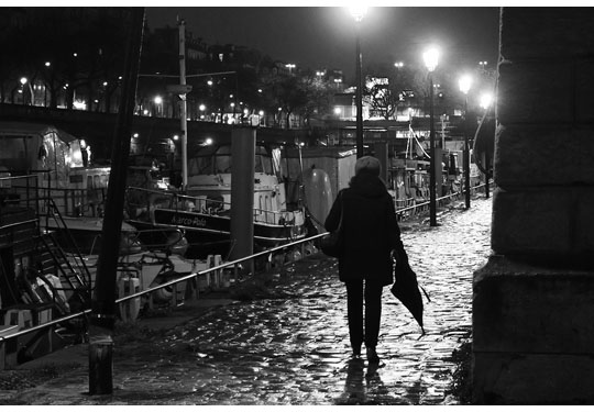 Nuit au Port de l'Arsenal de Paris