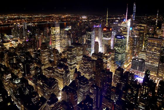 NY by night From the Empire